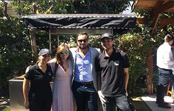 Carrito de comida para matrimonio, fiesta o evento